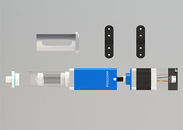 Introductie van de systeemcomponenten van laboratoriumspuitpompen