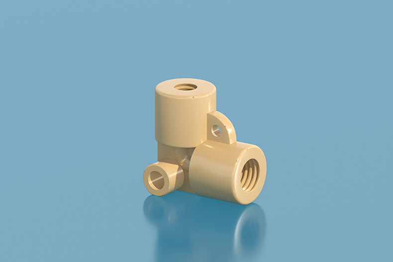 PEEK Female Thread Elbow Adapter